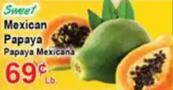 Tresierras Supermarkets Mexican Papaya offer