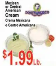 Mexican Or Central American Cream