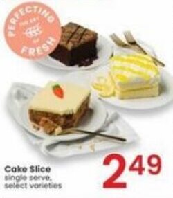 Albertsons Cake Slice single serve. select varieties offer