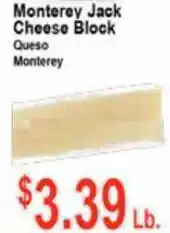 Monterey Jack Cheese Block