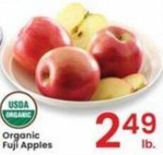Albertsons Organic Fuji Apples offer