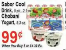 Sabor Cool Drink Chobani Yogurt