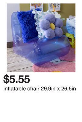 Five Below Inflatable chair 29.9in x 26.5in offer