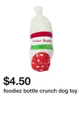 Five Below Foodiez bottle crunch dog toy offer