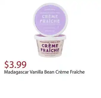 Trader Joe's Madagascar vanilla bean crème fraîche offer