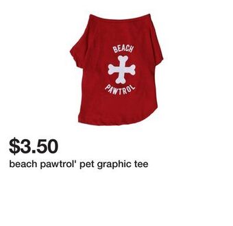 Five Below Beach pawtrol' pet graphic tee offer