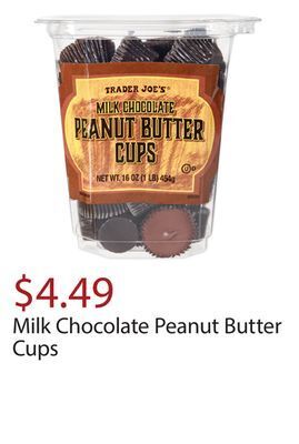 Trader Joe's Milk chocolate peanut butter cups offer