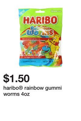 Five Below Haribo® rainbow gummi worms 4oz offer