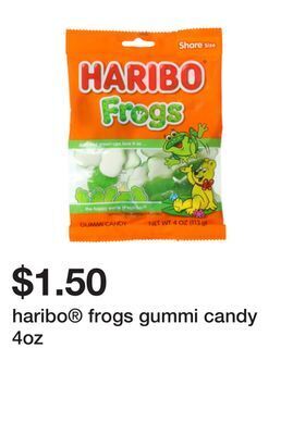 Five Below Haribo® frogs gummi candy 4oz offer