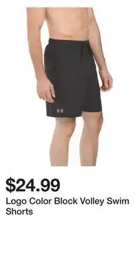 TJ Maxx Logo color block volley swim shorts offer