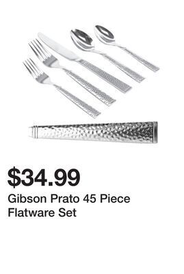 Kmart Gibson prato 45 piece flatware set offer