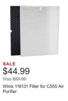 Costco Winix 116131 filter for c555 air purifier offer