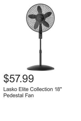 Costco Lasko elite collection 18 pedestal fan offer
