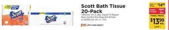 ShopRite Bath tissue 20-pack offer