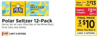 ShopRite Seltzer 12-pack offer