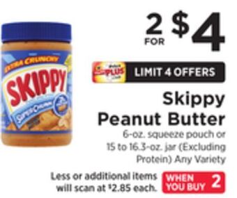 ShopRite Peanut butter offer