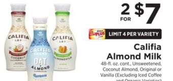 ShopRite Almond milk offer