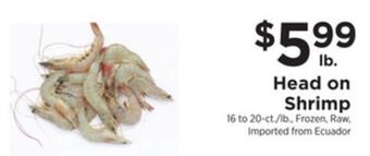 ShopRite Head on shrimp offer