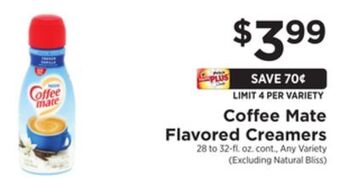 ShopRite Flavored creamers offer