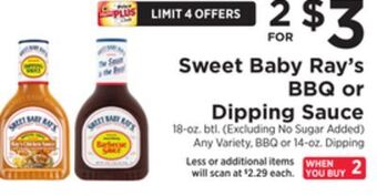 ShopRite Bbq or dipping sauce offer