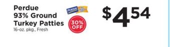 ShopRite 93% ground turkey patties offer
