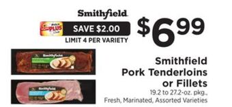 ShopRite Pork tenderloins or fillets offer
