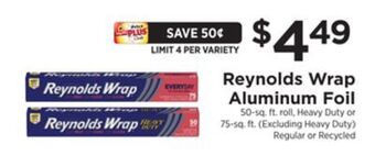ShopRite Wrap aluminum foil offer