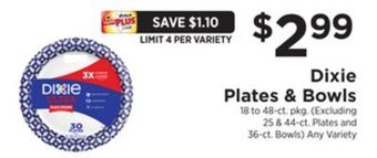 ShopRite Plates & bowls offer