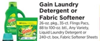 ShopRite Laundry detergent or fabric softener offer