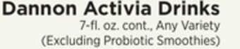 ShopRite Activia drinks offer