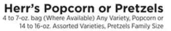 ShopRite Popcorn or pretzels offer
