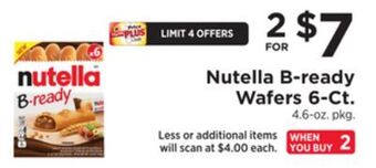 ShopRite B-ready wafers 6-ct. offer