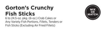 ShopRite Crunchy fish sticks offer