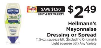 ShopRite Mayonnaise dressing or spread offer