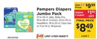 ShopRite Diapers jumbo pack offer