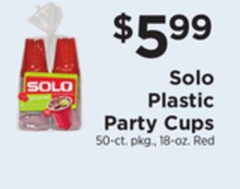 ShopRite Plastic party cups offer