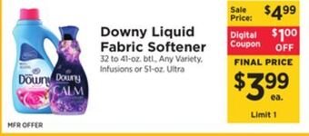 ShopRite Liquid fabric softener offer
