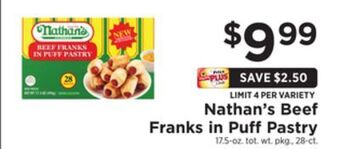 ShopRite Beef franks in puffpastry offer