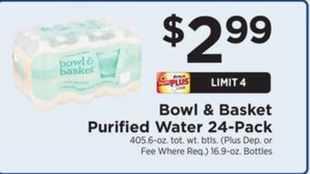 ShopRite Purified water 24-pack offer