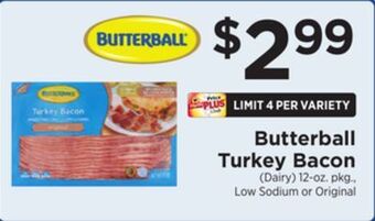 ShopRite Turkey bacon offer