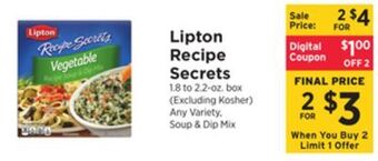 ShopRite Recipe secrets offer