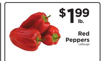 ShopRite Red peppers offer