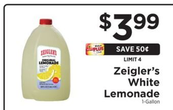 ShopRite White lemonade offer