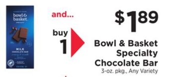 ShopRite Specialty chocolate bar offer