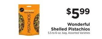 ShopRite Shelled pistachios offer