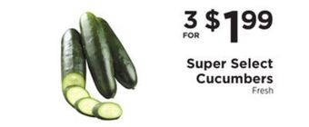 ShopRite Super select cucumbers offer