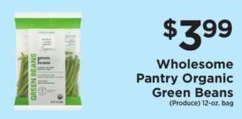 ShopRite Organic green beans offer