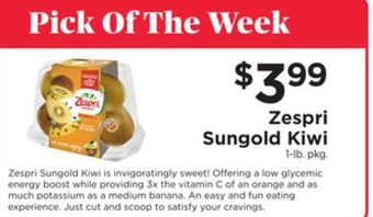 ShopRite Zespri sungold kiwi offer