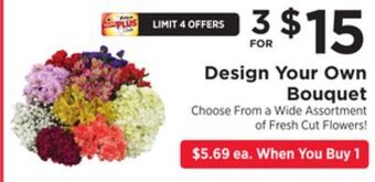 ShopRite Design your own bouquet offer