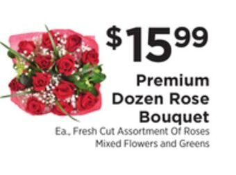 ShopRite Premium dozen rose bouquet offer